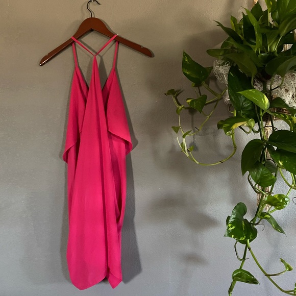 Hot Pink Racer Back Dress - Picture 5 of 8